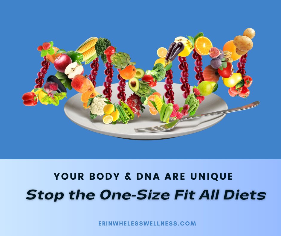 erinwheless's tweet photo. Your DNA &amp; Body isn't like anyone else's. That's why your diet shouldn't be either. Embrace your uniqueness! Discover the power of personalized nutrition! Stop the One-Size Fit All Diets, find what fuels YOU best for a HEALTHIER &amp; STRONGER YOU! 💪🏼
#HealthyLifestyle #healthieryou https://t.co/6YY0EXkF8H