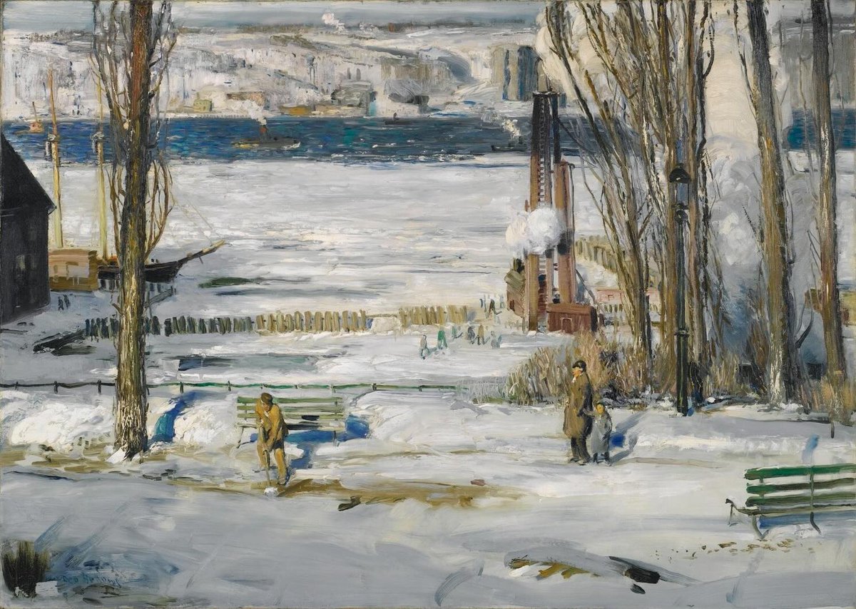 George Wesley Bellows 'A Morning Snow--Hudson River' 1910