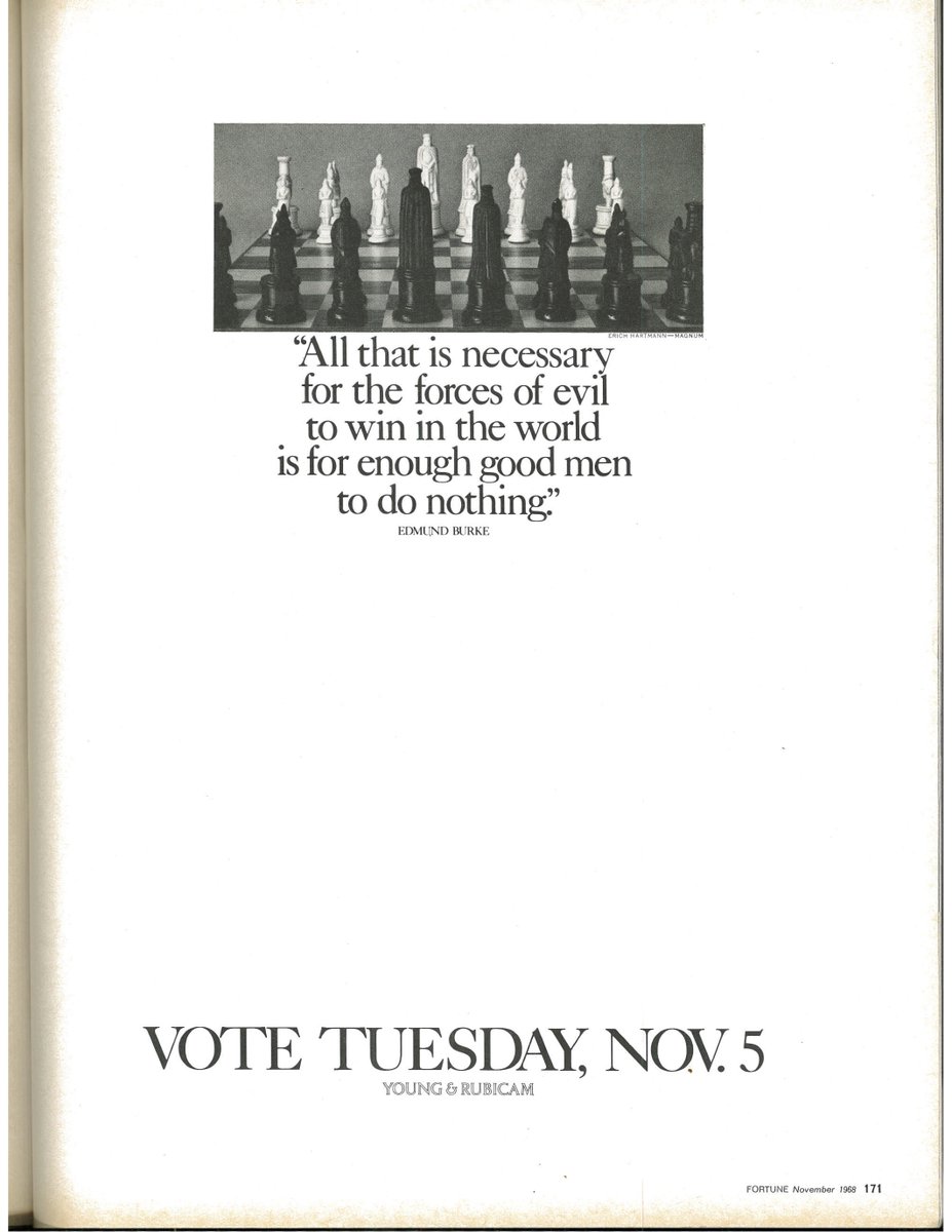 Elroythecat's tweet photo. Ad agencies, advertising themselves. Y&R, 1968. #advertising #adsforadagencies #useyourtalentforgood https://t.co/8YKaIbbBYT