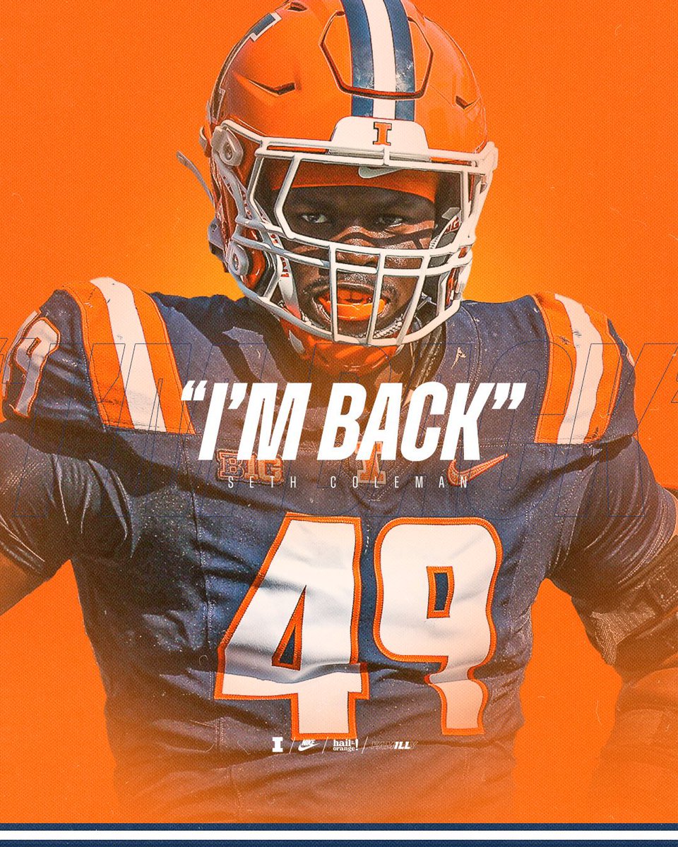 SethColeman20's tweet image. @IlliniFootball