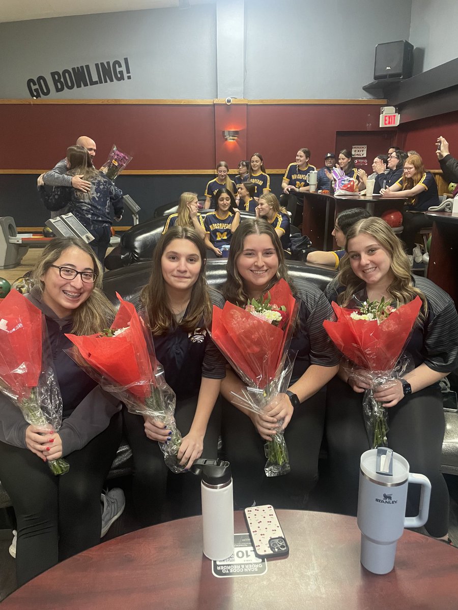 GoldenEaglesBHS's tweet photo. Congratulations to our senior bowlers!!! Once an Eagle always an Eagle!!!🇺🇸🦅🎳🎳#wearebethpage https://t.co/1lOwUX9VRF