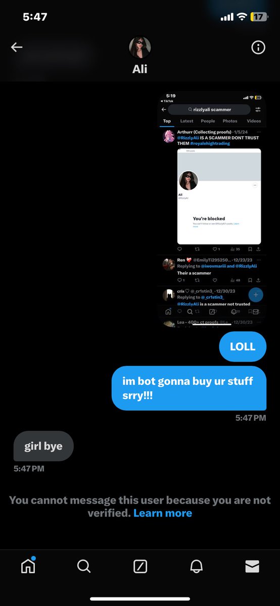 Zestyfarts's tweet photo. LOLLL everybody just make sure you look into peoples profiles before trading🫶 #SCAM #scammer #royalehigh #royalehightrading #royalehighhalo #royalehightrades #royalehightrade #royalehightrades #royalehightrading #RoyaleHighHalo @RizzlyAli l https://t.co/DVEzBehxil