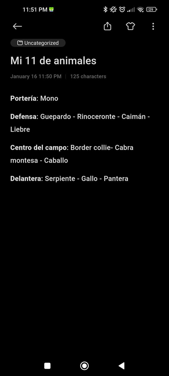 leonidastepa's tweet photo. Nosotros hemos hecho nuestro 11 de animales.

¿Cuál es el vuestro? https://t.co/2Y6HryPnKn