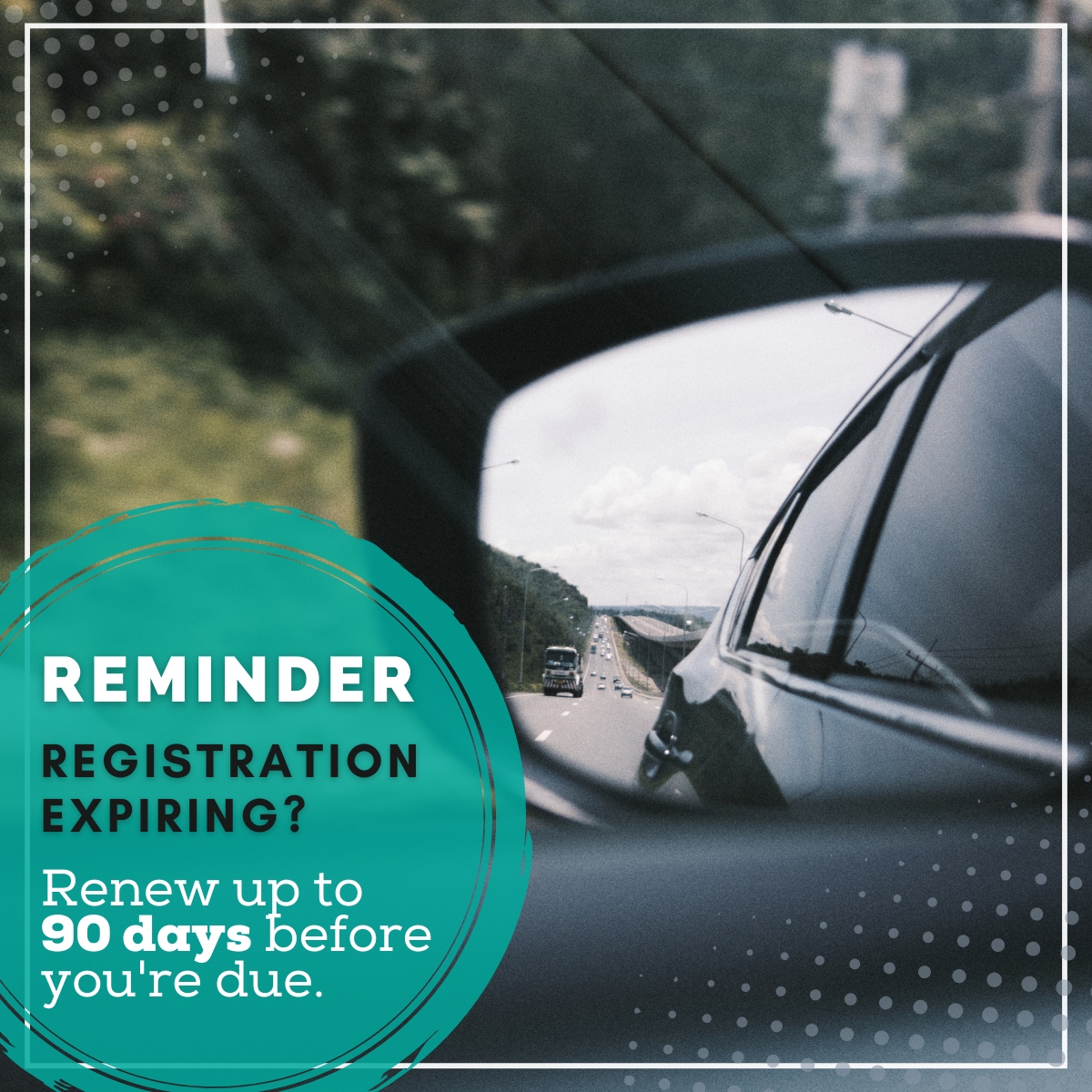 DelawareDMV's tweet photo. Did you know? You can renew up to 9️⃣0️⃣days before you expire online, at a kiosk (if no inspection is needed), or in person. #90toRenew #ConvenienceIsKey 🔑 https://t.co/OKxq07imSN