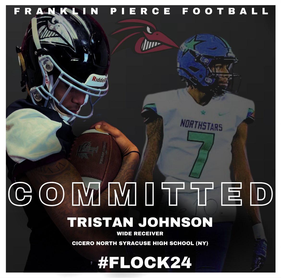 Proud to announce my commitment to <a href="/Ravens_FB/">Franklin Pierce Football</a>. Thank you to all my family, friends, and coaches who helped me get to this point, onto the next chapter.