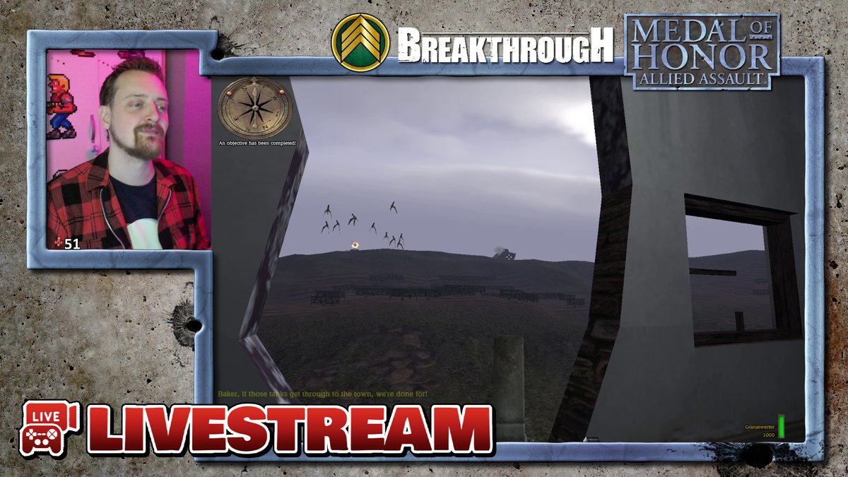 Dosgamert's tweet photo. Tonight I'll be trying to save the world by playing Medal of Honor Allied Assault - Breakthrough (expansion pack)! Join me LIVE in the chat right here!
https://t.co/w0H0wX7fS0
https://t.co/7jx9PCgWZl
#mohaa #retrogaming #gamersunite https://t.co/hgUYfDKIGR