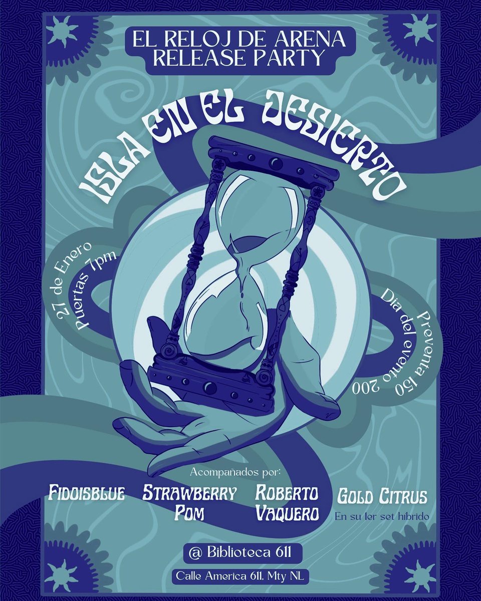 VOY A CANTAR EN VIVO EL 27 de ENERO EN BIBLIOTECA 611 🖤 Le abrire a <a href="/islaeneldesiert/">𝕀𝕤𝕝𝕒 𝕖𝕟 𝕖𝕝 𝔻𝕖𝕤𝕚𝕖𝕣𝕥𝕠 🌴</a> en su release party de “Reloj” 🌹 Ahi lxs espero