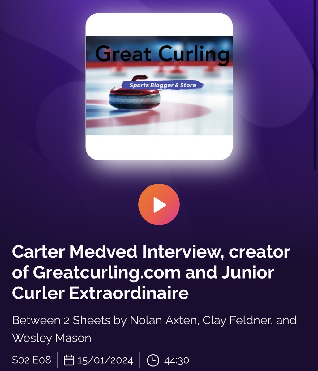 GreatCurling's tweet photo. Had a great time joining Between 2 Sheets, Nolan Axten and Wesley Mason, North Dakota's #1 curling podcast, talking youth curling. Have a listen here: https://t.co/l2ohHuWvzY #curling https://t.co/B1PPNRt7Nb