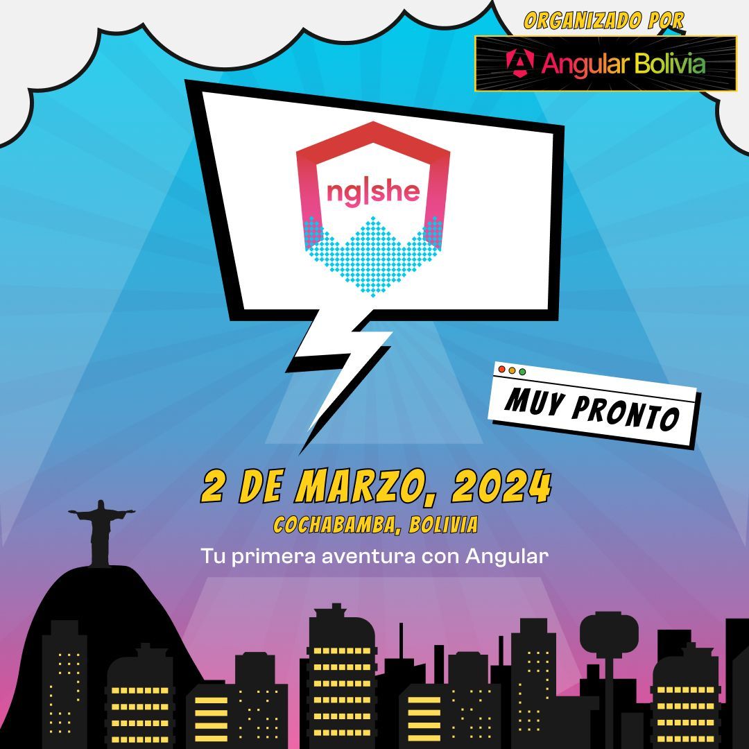 angularBolivia's tweet photo. "🌸 ¡Convierte tu pasión en código!  

Únete al ng|she 2024, un workshop preparado para acompañarte en tu primera aventura con Angular.

Permanece atent@ a nuestros redes sociales para recibir información sobre las postulaciones. 🚀💻

#AngularBolivia #NGShe24 #Angular" https://t.co/ARHHLLeKp5