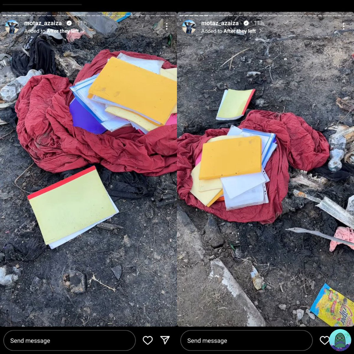 tanyakanrl's tweet photo. 💚 tw // SENSITIVE 
Dari igs nya motaz, ini adalah gambar tubuh manusia yg TERBAKAR HANGUS akibat agresi serangan israhell. Setiap nonton igs nya motaz rasanya selalu campur aduk bgt sedih, kasian, marah, kecewa semua jdi satu 🥲💔
WE NEED PERMANENT CEASEFIRE NOW! 🍉 https://t.co/p8YNsYuPnp