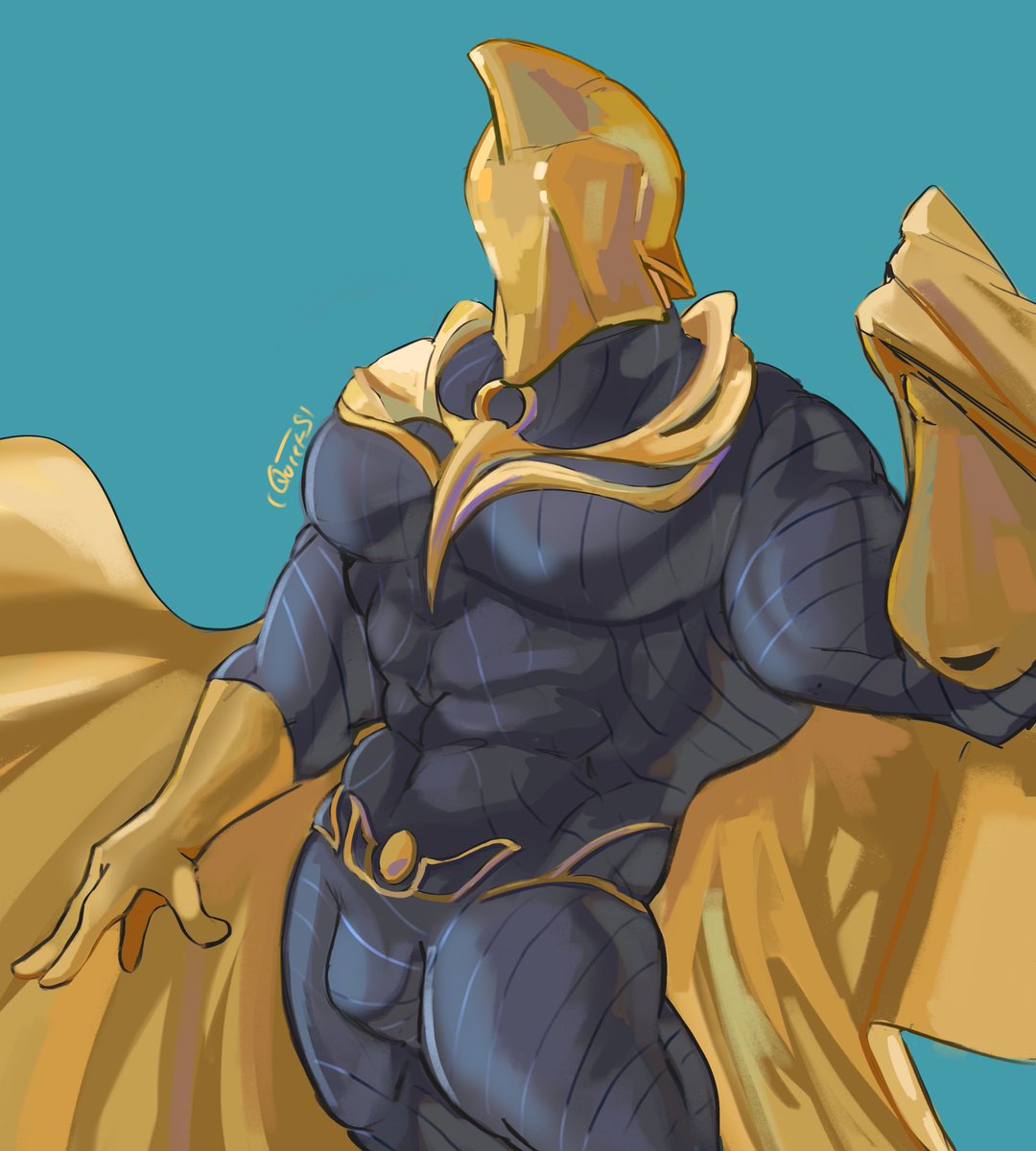 I was very into Doctor Fate’s suit