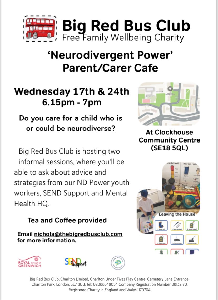 #freeadvice for local parents. #neurodivergent #parentcafe