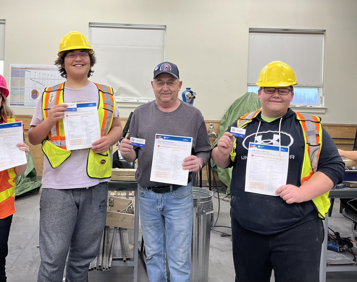 Richmond Education Academy Skilled Trades teacher G. Sampson and students learning about the NS High Skills Major in Skilled Trades certificate pilot. These are just some of the students beginning their journey today! <a href="/BEC_NS/">Business Education Council</a>  <a href="/DrBoulter/">ChrisBoulter</a> <a href="/kdsduncan/">Kim Duncan</a> <a href="/NSCSC_ICI/">Nova Scotia Construction Sector Council</a> <a href="/CANS_BFY/">CANS Building Futures for Youth</a>