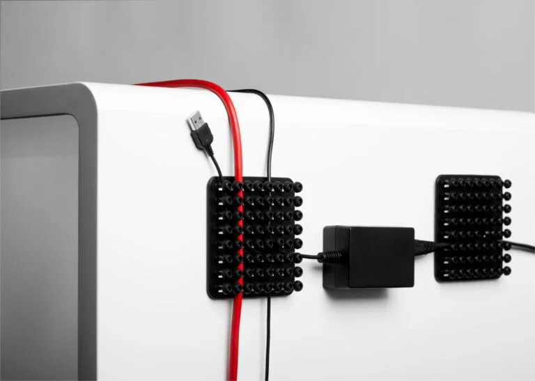 Cablox's tweet photo. Wireless or bust? Cablox is velcro for cables! #cablemanagement #cablox #CES2024 https://t.co/enxVozC4uN