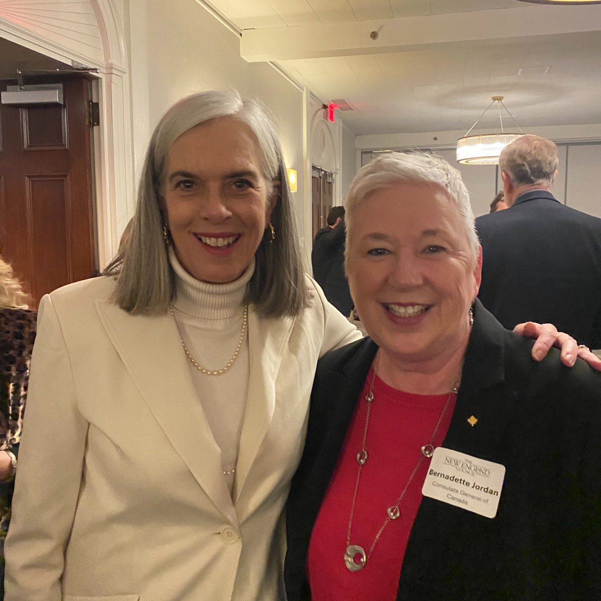 CanCGBoston's tweet photo. It was a delight to meet Rep. @WhipKClark at @NECouncilevent this morning!  Looking forward to our next meeting when we can discuss Canada’s relationship with MA-5 and how we are each tackling important issues like #childcare affordability. https://t.co/bRebYj4cGI