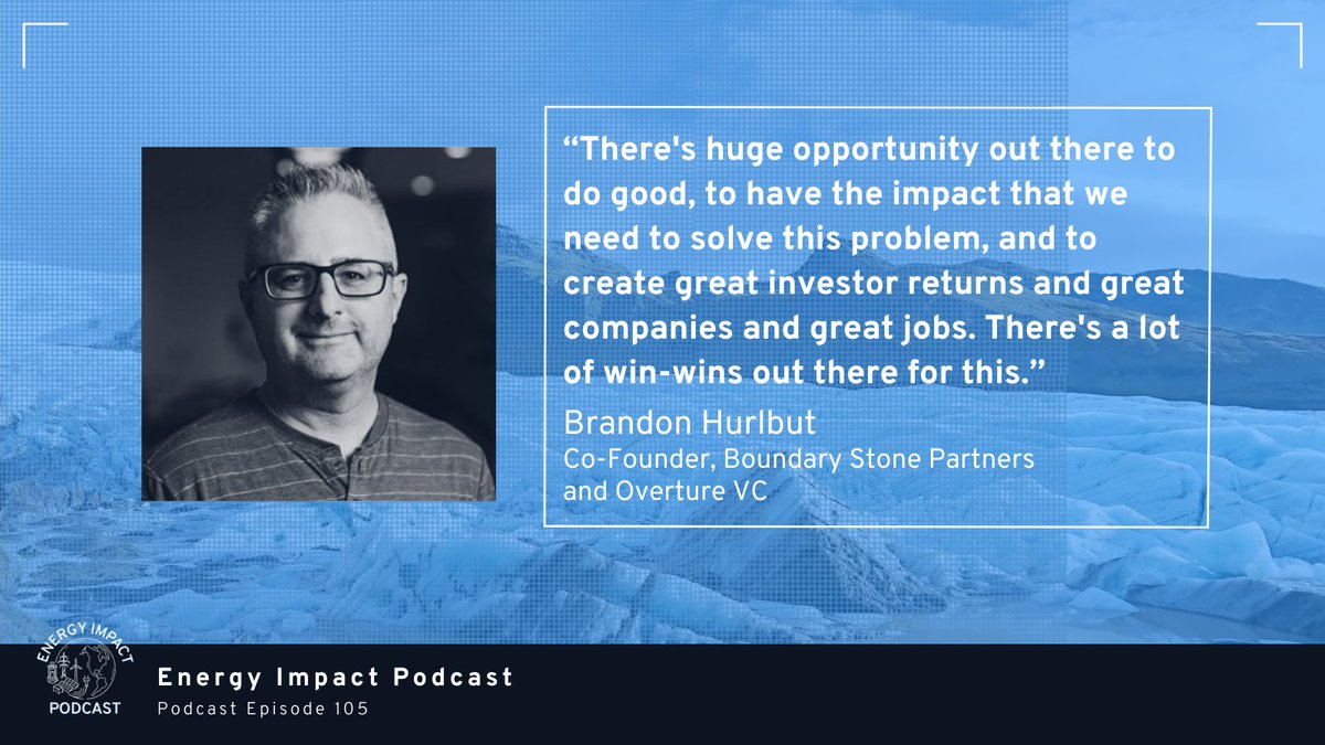 We just spoke with <a href="/BrandonHurlbut/">Brandon Hurlbut</a> on Energy Impact, Co-Founder of Boundary Stone Partners (<a href="/BSPfirm/">Boundary Stone Partners</a>) and <a href="/Overture_VC/">Overture Ventures</a>. Listen in to hear about Brandon's entrepreneurial path, hitting climate goals, and what's next in 2024.

#energyimpact #climategoals