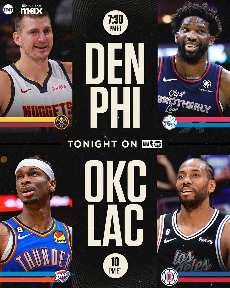 PosteBajo23's tweet photo. 🏀 #NBA
🎙 Hosts: Pete Manzano &amp; @NandoDeportes

#DENvPHI
21:30 🇦🇷🇺🇾🇨🇱🇵🇾
20:30 🇧🇴🇻🇪🇩🇴
19:30 🇨🇴🇵🇪🇪🇨🇵🇦
18:30 🇳🇮🇬🇹🇸🇻🇨🇷🇭🇳🇲🇽

#OKCvLAC
*0:00 🇦🇷🇺🇾🇨🇱🇵🇾
23:00 🇧🇴🇻🇪🇩🇴
22:00 🇨🇴🇵🇪🇪🇨🇵🇦
21:00 🇳🇮🇬🇹🇸🇻🇨🇷🇭🇳🇲🇽

💻📱 #NBAxLeaguePass
🤳 #NBAonTNT - #NBATuesday
Dale RT 🔃 https://t.co/gZy8IPBMOP