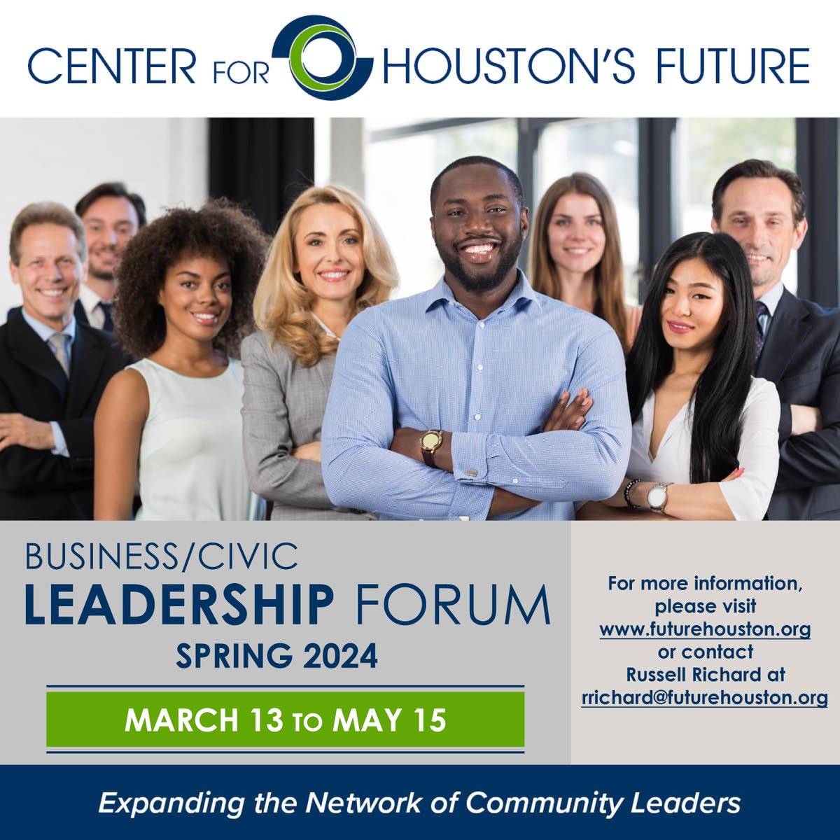 Join us for our Spring 2024 #Leadership Forum, starting March 13. Professionally facilitated meetings, expert speakers, group discussions, team building, and a close examination of critical issues important the region’s future. Details: tinyurl.com/4rjyv2rz