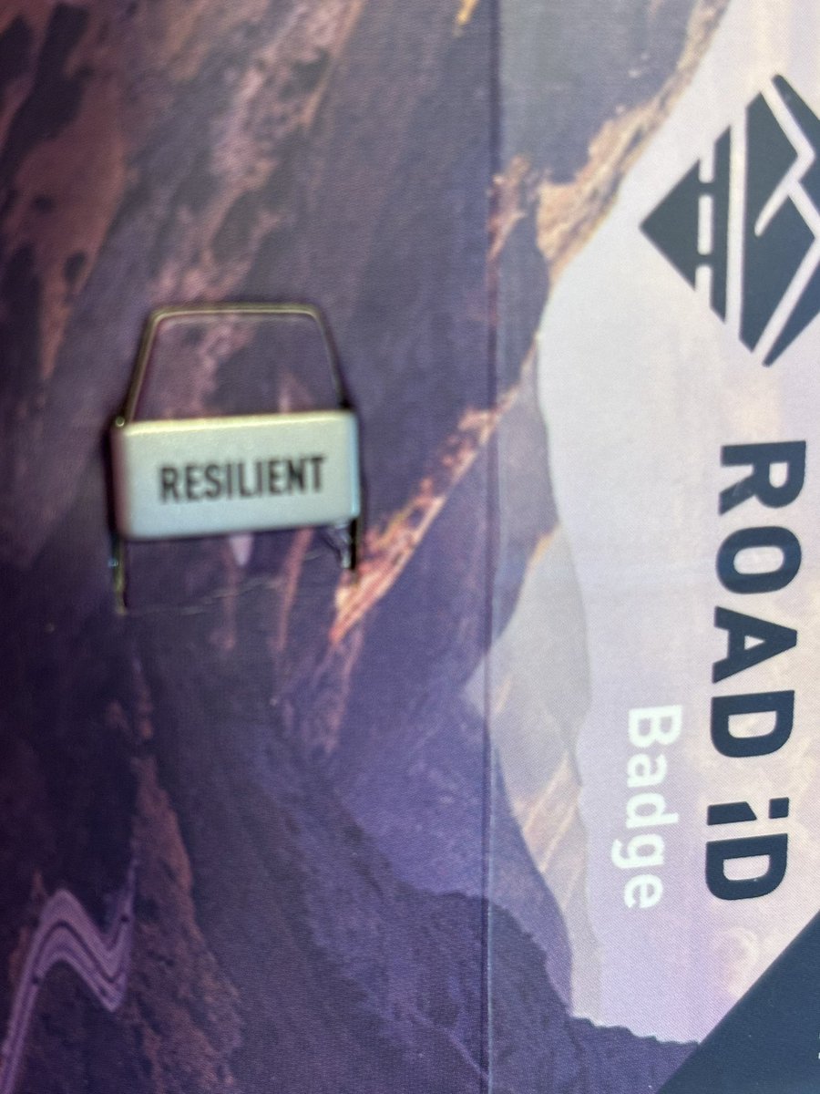 Can’t wait to put this new badge from the #MotivationalBadgeCollection on my @ROADiD😍 #RESILIENT 

New badges available on the #ROADiD site:  roadid.com

My new #TeamROADiD discount code is now active post holiday season:  MELISRUNNING_24_TEAM