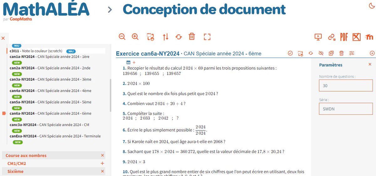 Petite formation entre nous au #labomath aujourd'hui, sur les possibilités offertes par MathALEA de <a href="/CoopMaths_fr/">Coopmaths, @coopmaths@mathstodon.xyz</a>.
Les collègues : "oh mais c'est génial, je vais gagner beaucoup de temps", " il faut qu'on partage nos pratiques encore plus souvent!"
🥰🥰🥰