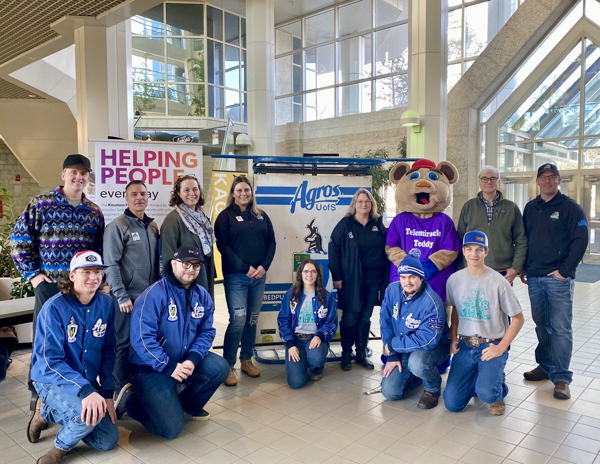 It’s the 41st Anniversary of the @uofsagros Bedpush fundraiser for <a href="/Telemiracle/">TeleMiracle</a>! 

The @uofsagros have set a goal to fundraise $100,000!
 
Today marked the kick-off event with the @uofsagros on the road for Bedpush the week of Feb. 22-24.
 
Donation link > bit.ly/423v0DK