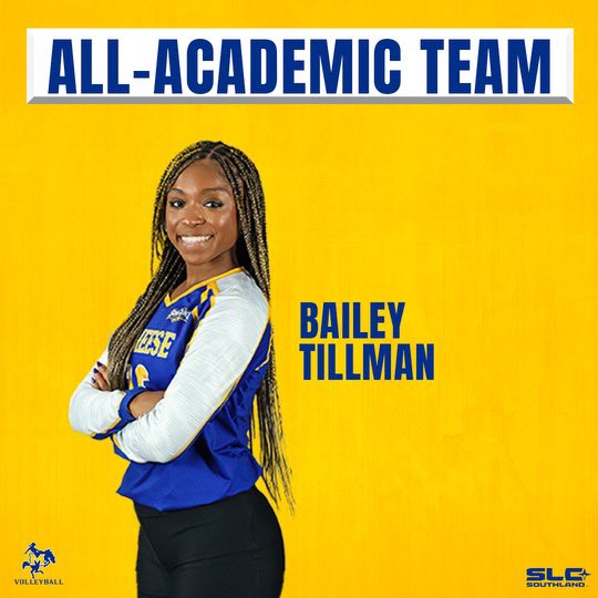 Congratulations to Bailey for being named to the @SouthlandSports All-Academic First Team! #GeauxPokes