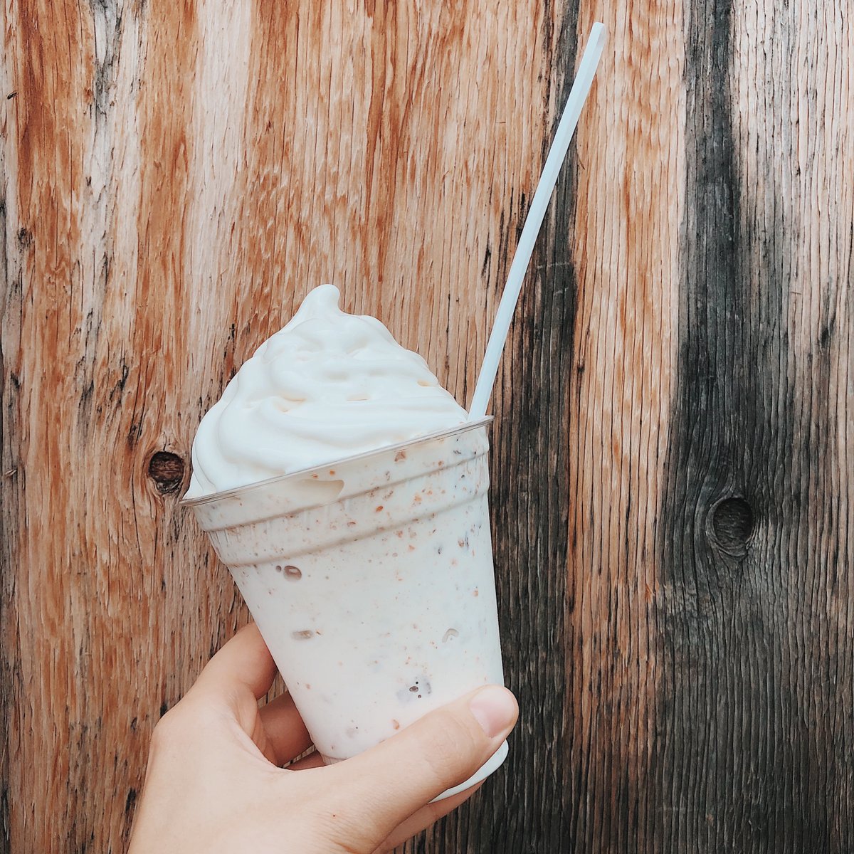 Tonight is Two for Tuesday! From 4 pm to close at 8 pm, enjoy buy one get one free on all ice cream items outside of our dining room freezers.

Pictured here is a Hurricane, made with your choice of soft ice cream blended together with your choice of candy.