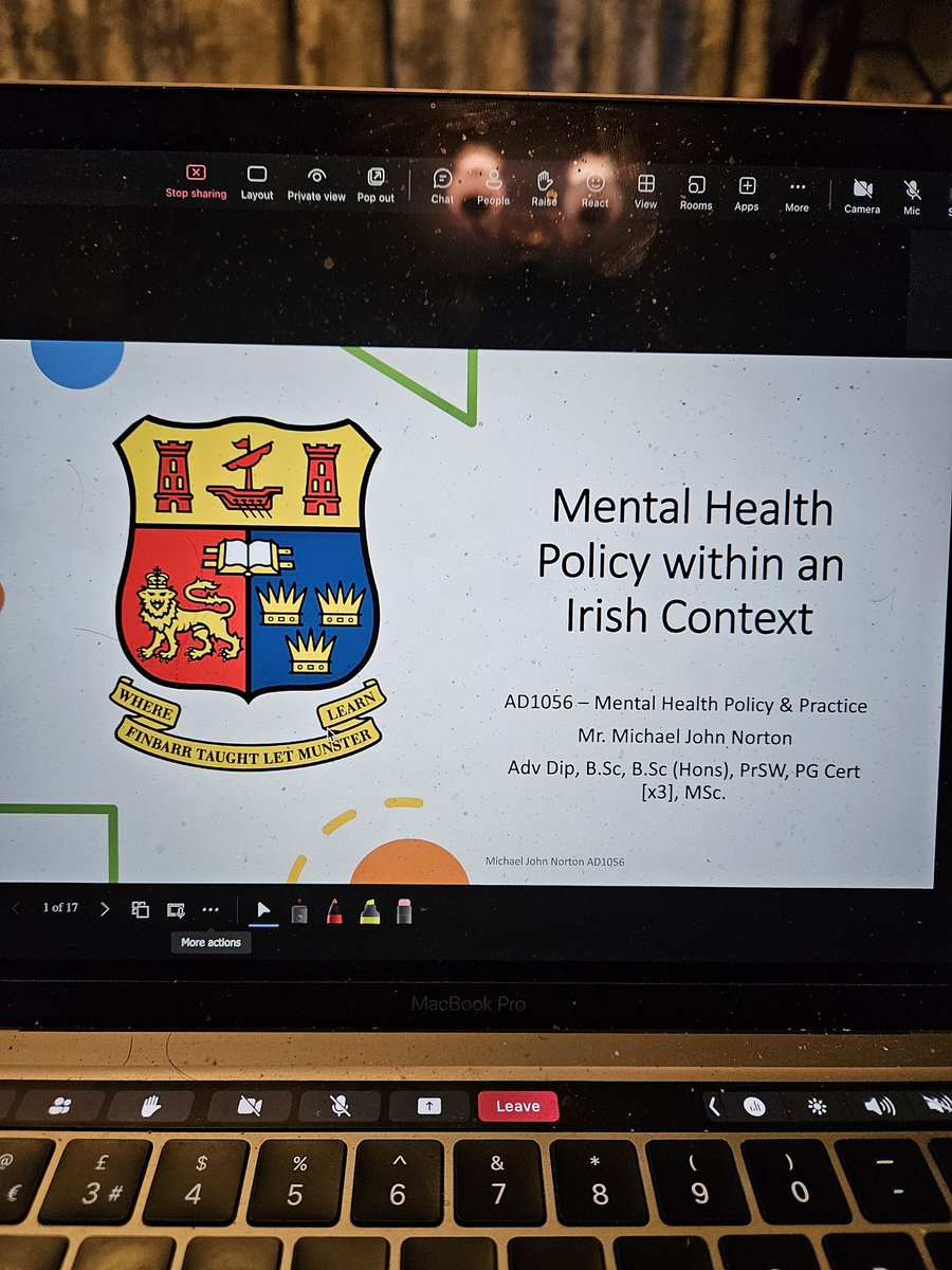 MichaelJohnNor1's tweet photo. Just about to start week 2 of #mentalhealth #policy and #Practice Tonight we are going to explore #sharingthevision amongst others @ACEUCC https://t.co/OszIOWERMO