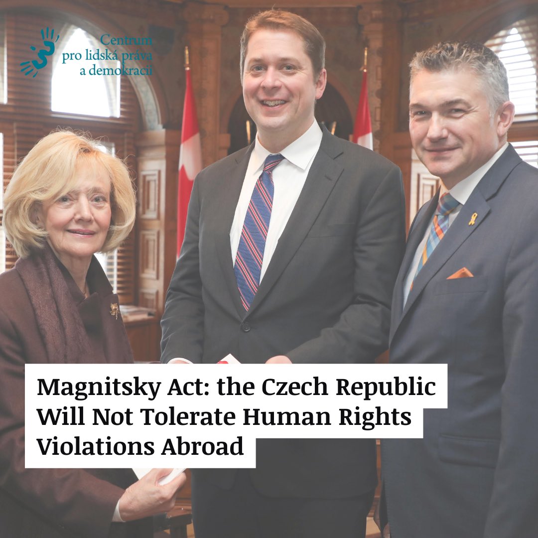 _cchrd's tweet photo. A year ago, the Czech parliament embraced change with the adoption of the Sanctions Act aka "the Czech Magnitsky Act." 🤝💙 Dive into the story behind this significant milestone 🕊️Join us on this journey as the Czech Republic takes a stand for justice and freedom!  #HumanRights https://t.co/UwR7hhJqzB