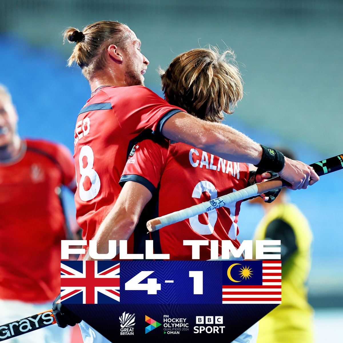 🤩 GB WIN 🤩

Great win today with goals from 🔥

🏑 Will Calnan
🏑 Sam Ward x2
🏑 Zach Wallace

Watch GB take on China on Thursday Live on <a href="/BBCSport/">BBC Sport</a> 🤩
#Paris2024 #EnRouteToParis #HockeyInvites #HockeyEquals