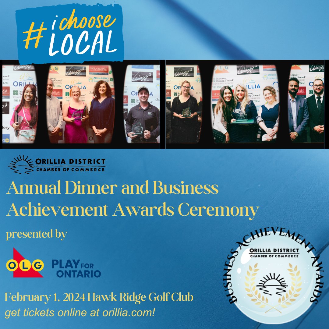 Looking forward to our Annual Dinner on Feb.1 at Hawk Ridge! We'll be welcoming our 2024 president, hearing from Canadian Chamber CEO Perrin Beatty, and presenting our local business awards. bit.ly/3SleGLF