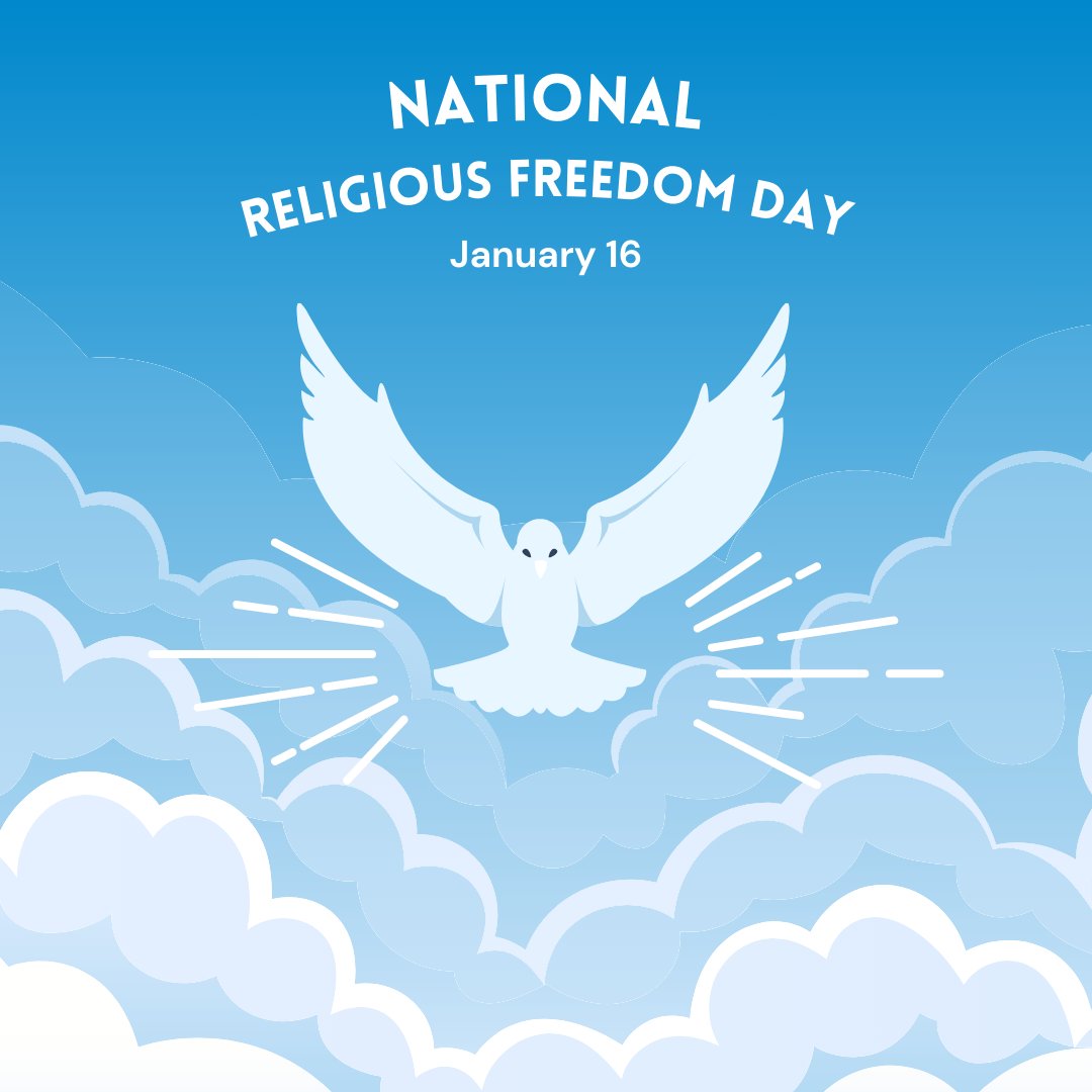 dee_realestate's tweet photo. 🕊️✨ Happy Religious Freedom Day! 🌐🤝 

Today, we celebrate the fundamental right to practice, express, and embrace our diverse beliefs. Let's cherish the freedom to worship and coexist peacefully, recognizing the importance of religious tolerance and https://t.co/a3SY25mdib