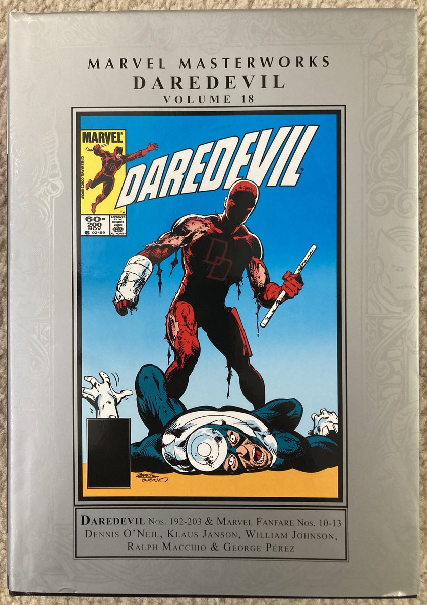 CanadaDaredevil's tweet photo. @manwithoutfear I just got this today, it’s great to finally see the early Denny O’Neil DD work reprinted in trade 👍 #Daredevil #Marvel #MarvelMasterworks #Comics https://t.co/kgcVfRSscm