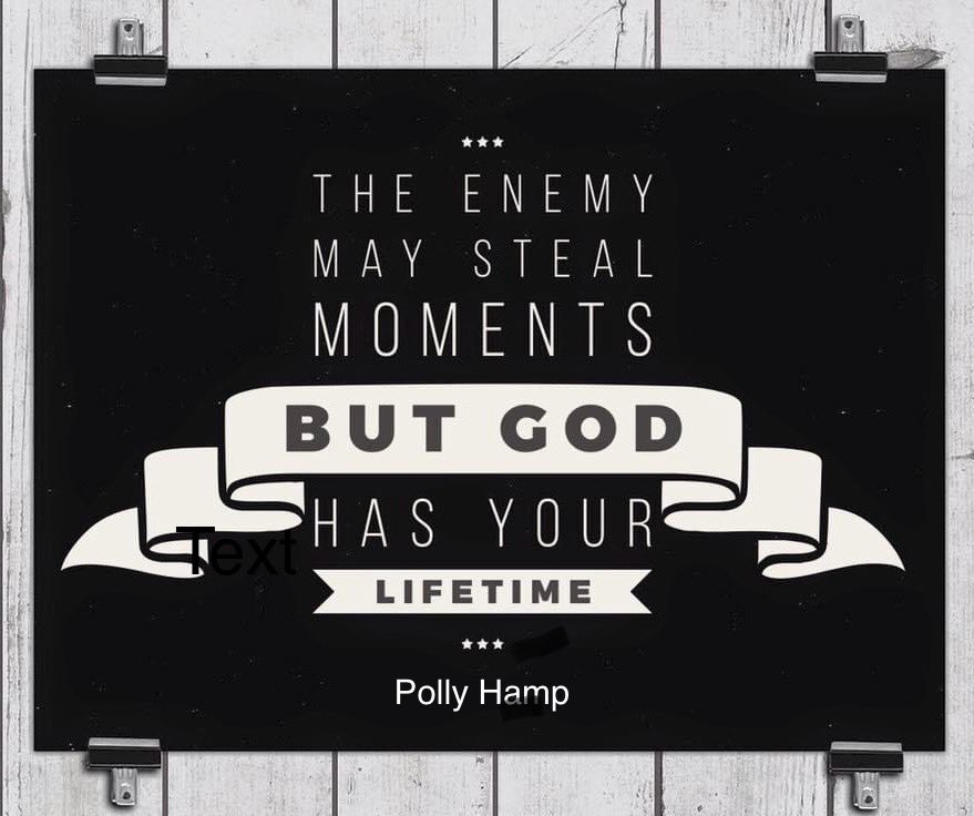 gettdacad's tweet photo. The enemy comes to kill, steal, and destroy. And there are times when it feels like he has succeeded.
And remember… The enemy never succeeds. 
He may try to steal moments, but God has your lifetime! https://t.co/Tiv15vZvfm