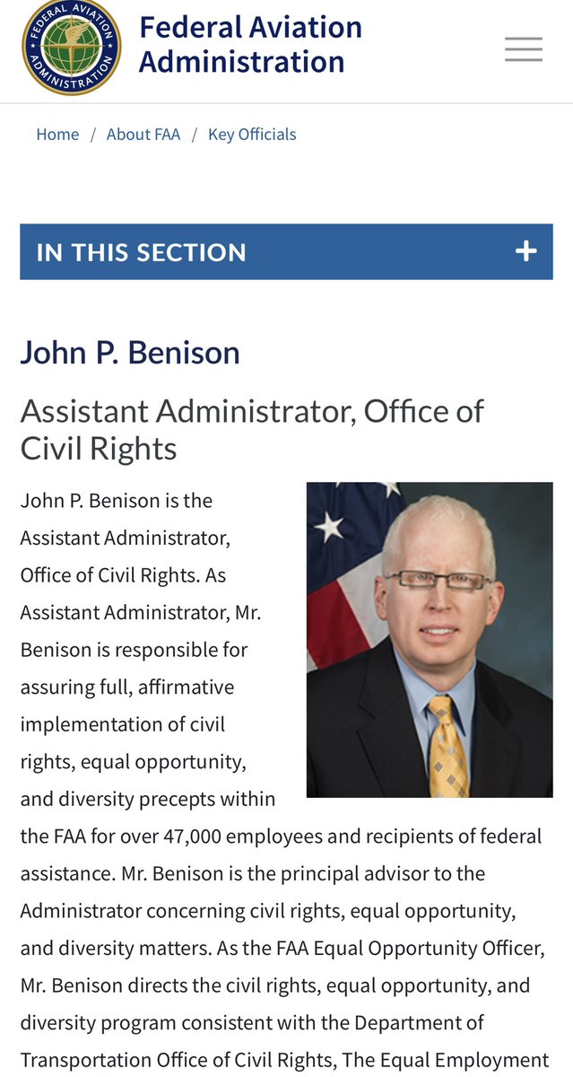 libsoftiktok's tweet photo. So the FAA is going all in on diversity and will hire people with intellectual and psychiatric disabilities.

One of the people in charge of diverse hiring at the FAA is legally blind.

Babylon Bee is not even satire. You can’t make this up https://t.co/ddoqAqE83E