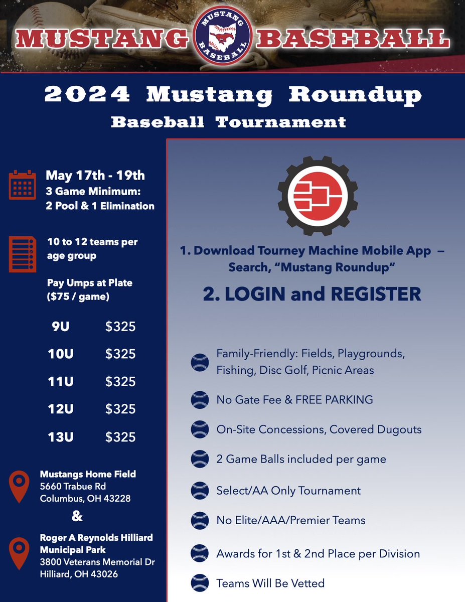 Mustang Baseball of Central Ohio tweet media