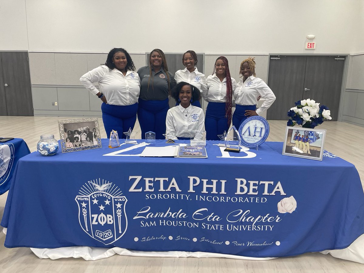 "Happy Founders' Day to the FINEST Sorority! 🕊️ 

Today we celebrate 104 years of Scholarship, Service, Sisterhood and Finer Womanhood!

The ladies of Zeta Phi Beta Sorority, Incorporated, Illustrious Lambda Eta Chapter, are excited to continue the legacy. 
#zphib #NotJustAnyZeta