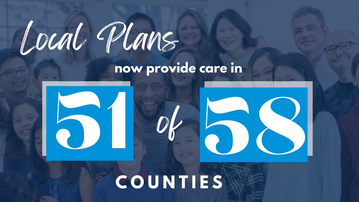 BIG changes to Medi-Cal in 2024. In our effort to ensure #HealthCareForAll, local plans have expanded and now proudly serve 51 out of 58 counties in California.
