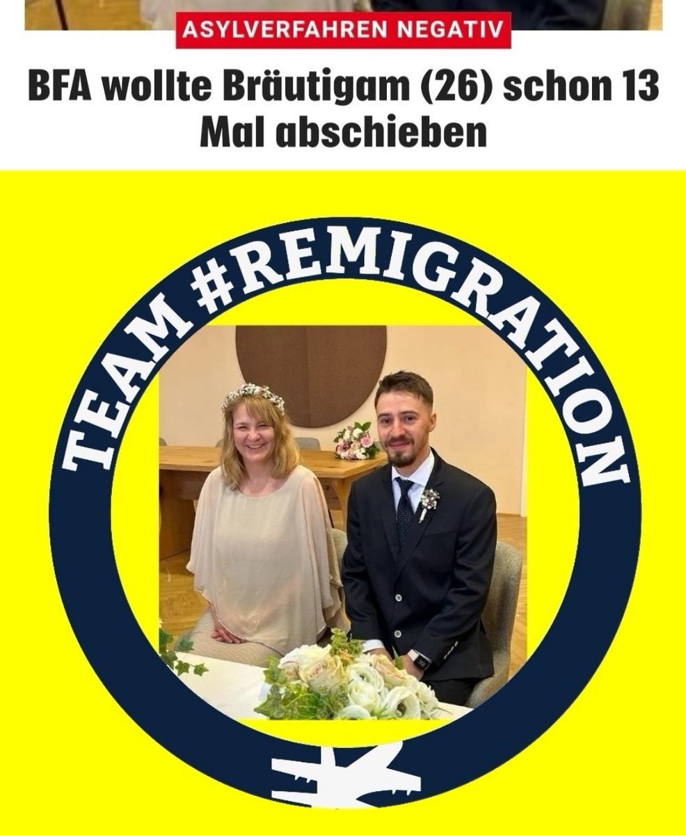 dingsda123's tweet photo. #Scheinehe #Hochzeit #Remigration https://t.co/wpOJKq62wC