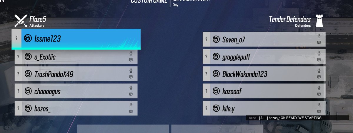 Faze5Valorant's tweet photo. FFAZE5 IS BACK!!!!

BIG SHOW MATCHING TODAY AGAINST @/tender defenders

LETS SEE WHO WINS 👀
*cough* (ffaze5) https://t.co/wIjnDiq5V4
