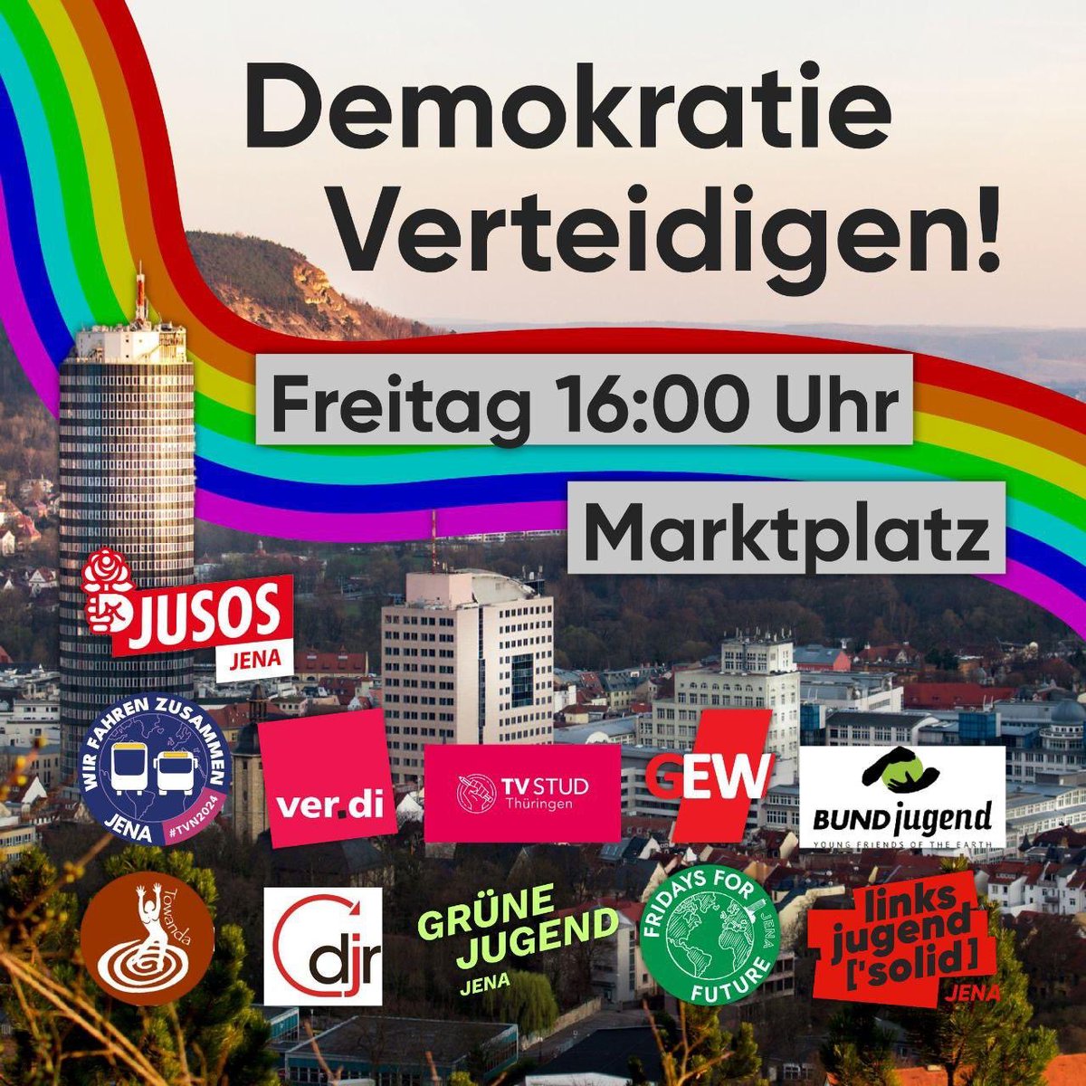 #Jena zeigt Gesicht! Danke die Organisator*innen!
