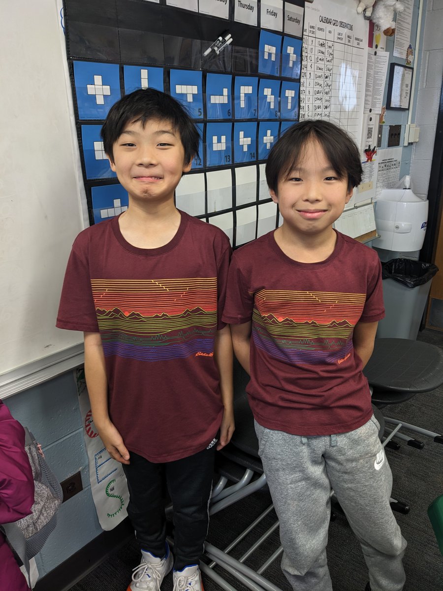 MrsWoodFourth's tweet photo. Throwback to Twin Day during Prairie's Spirit Week in December! :) #inspire96 https://t.co/XpriomwudE