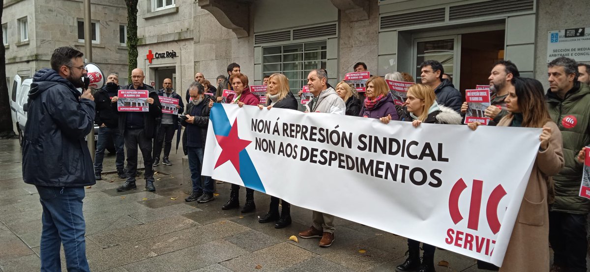 galizaCIG's tweet photo. 📌A CIG mobilízase para reclamar a nulidade do despido da súa candidata no centro de día #Agarimo de #Vigo

🗣️A central denuncia que se trata dun claro caso de #represiónsindical por parte da dirección da empresa, que recoñeceu a improcedencia no #SMAC

ℹ️ https://t.co/tQRuUjOXIL https://t.co/8dW0oyPjIo