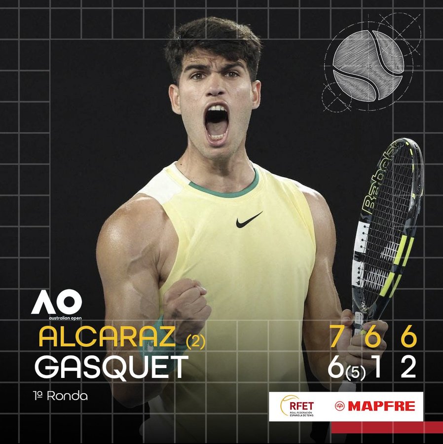 Alcaraz gana a Gasquet