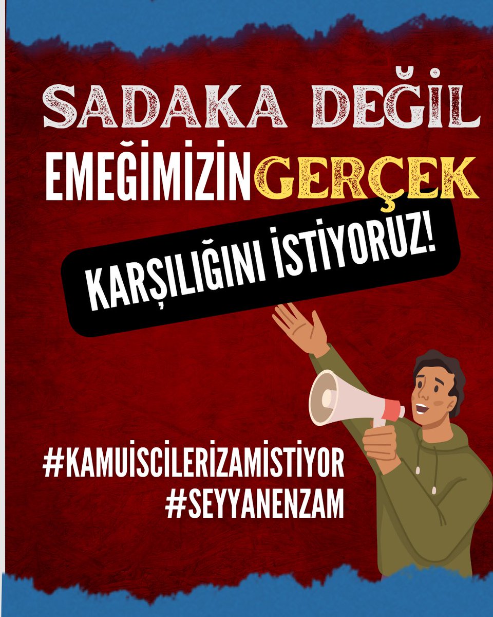 İbrahim German (@ibrahimgerman45) on Twitter photo Kamuda En Uzun Çalışma Saatlerine Göre Alın teri Dökmemize Rağmen En Düşük Ücretleri Almak İstemiyoruz! Emeğimizin Gerçek Karşılığını İstiyoruz!
#kamuiscilerizamistiyor
#SeyyanenZam
<a href="/turkiskonf/">TÜRK-İŞ</a>
<a href="/KOOPISSENDIKASI/">Koop-İş Sendikası</a>
<a href="/alemdareyup/">Eyüp Alemdar</a>
<a href="/RTErdogan/">Recep Tayyip Erdoğan</a>
<a href="/tcbestepe/">T.C. Cumhurbaşkanlığı</a>
<a href="/dbdevletbahceli/">Devlet Bahçeli</a> Kamuda En Uzun Çalışma Saatlerine Göre Alın teri Dökmemize Rağmen En Düşük Ücretleri Almak İstemiyoruz! Emeğimizin Gerçek Karşılığını İstiyoruz!
#kamuiscilerizamistiyor
#SeyyanenZam
<a href="/turkiskonf/">TÜRK-İŞ</a>
<a href="/KOOPISSENDIKASI/">Koop-İş Sendikası</a>
<a href="/alemdareyup/">Eyüp Alemdar</a>
<a href="/RTErdogan/">Recep Tayyip Erdoğan</a>
<a href="/tcbestepe/">T.C. Cumhurbaşkanlığı</a>
<a href="/dbdevletbahceli/">Devlet Bahçeli</a>