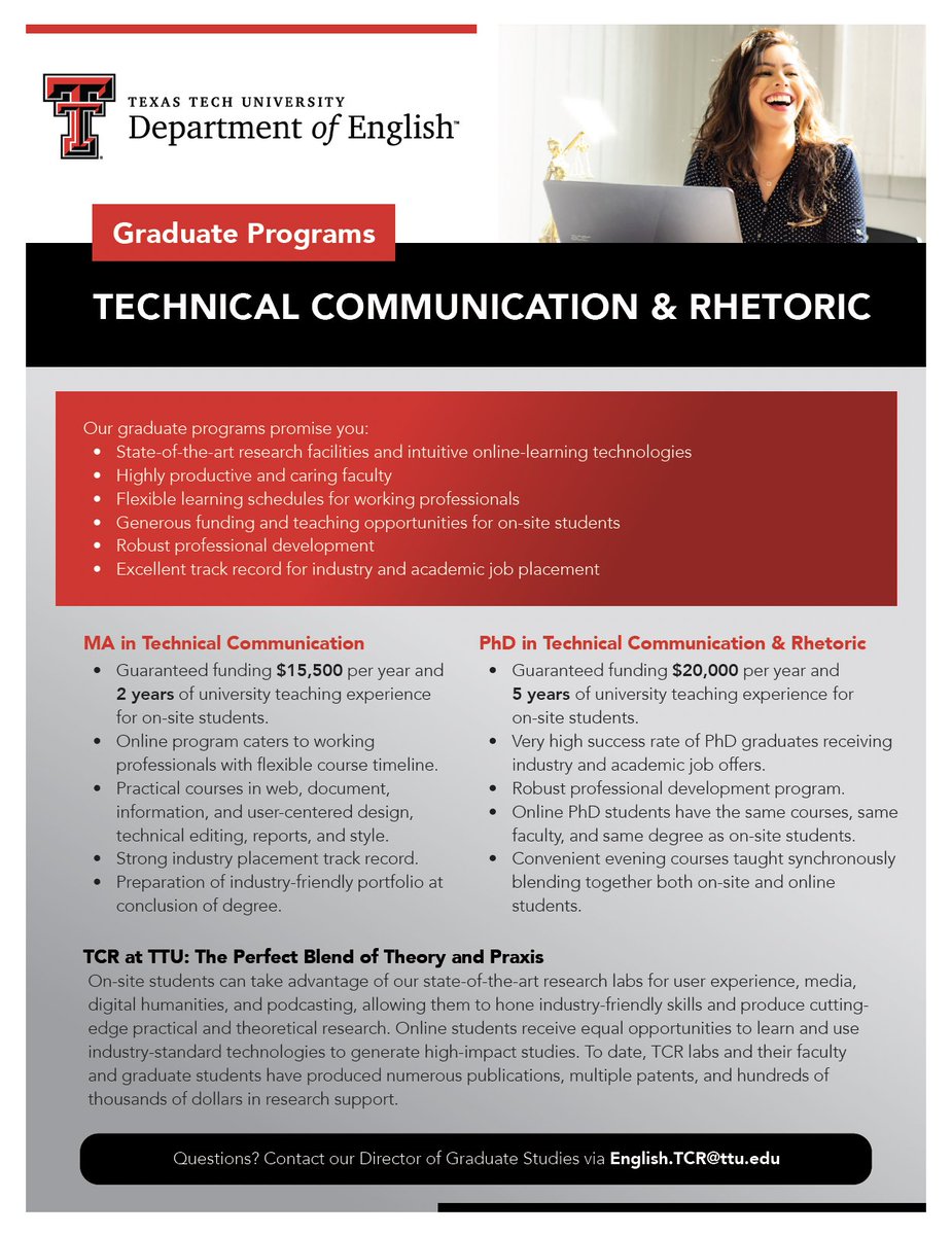 Tech Comm & Rhetoric at TTU tweet media