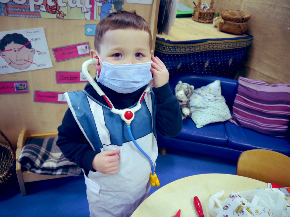 Our theme this half term is ‘People Who Help Us’. The children have loved creating their own hospital 🏥
#EYFS #EarlyYears #EY #PeopleWhoHelpUs