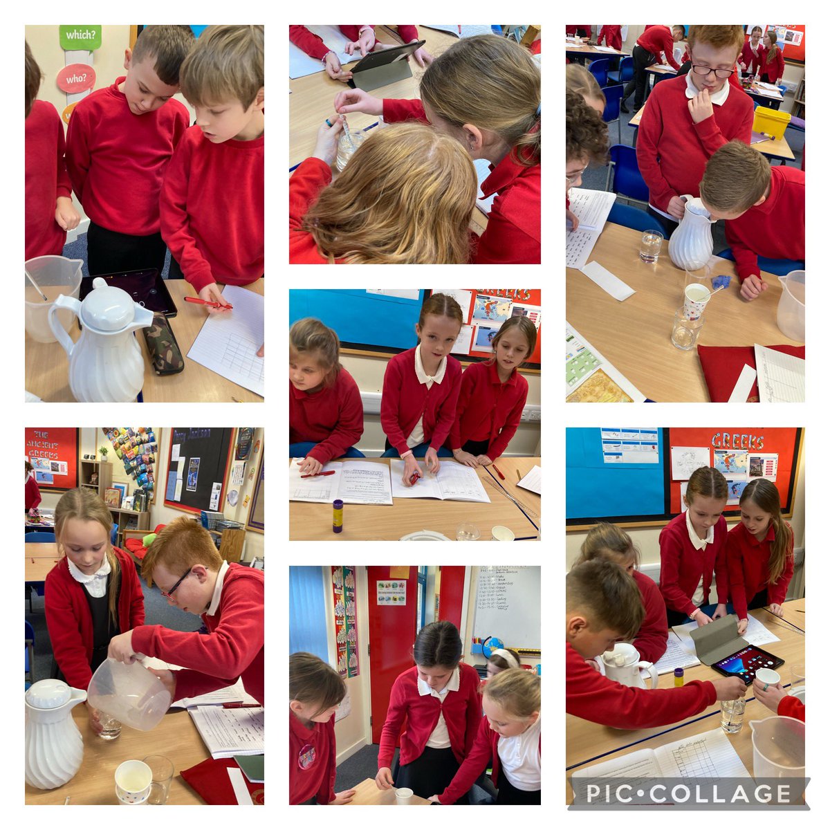 TheEllisY5's tweet photo. We’ve been investigating thermal conductors and insulators today. We planned, predicted, experimented, recorded data and drew conclusions! #TheEllisScience https://t.co/tV7h1jUdCv
