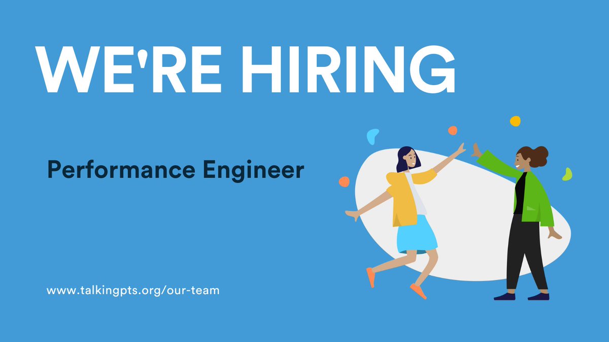 TalkingPointsEd's tweet photo. 📢 We're #hiring for the position of Performance Engineer at TalkingPoints. If you have a passion for ensuring the optimal performance of software applications, apply now: https://t.co/MZAZIvlcVV

#edtech #softwareengineer #devops https://t.co/jVb7HDPmSh
