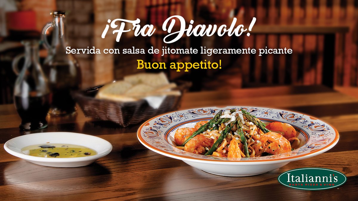 Recomendación Italianni’s para disfrutar el #DíaDeLaComidaPicante🔥🔥

#culturaitaliana #italiabella #ItaliannisMX #CucinaItaliana